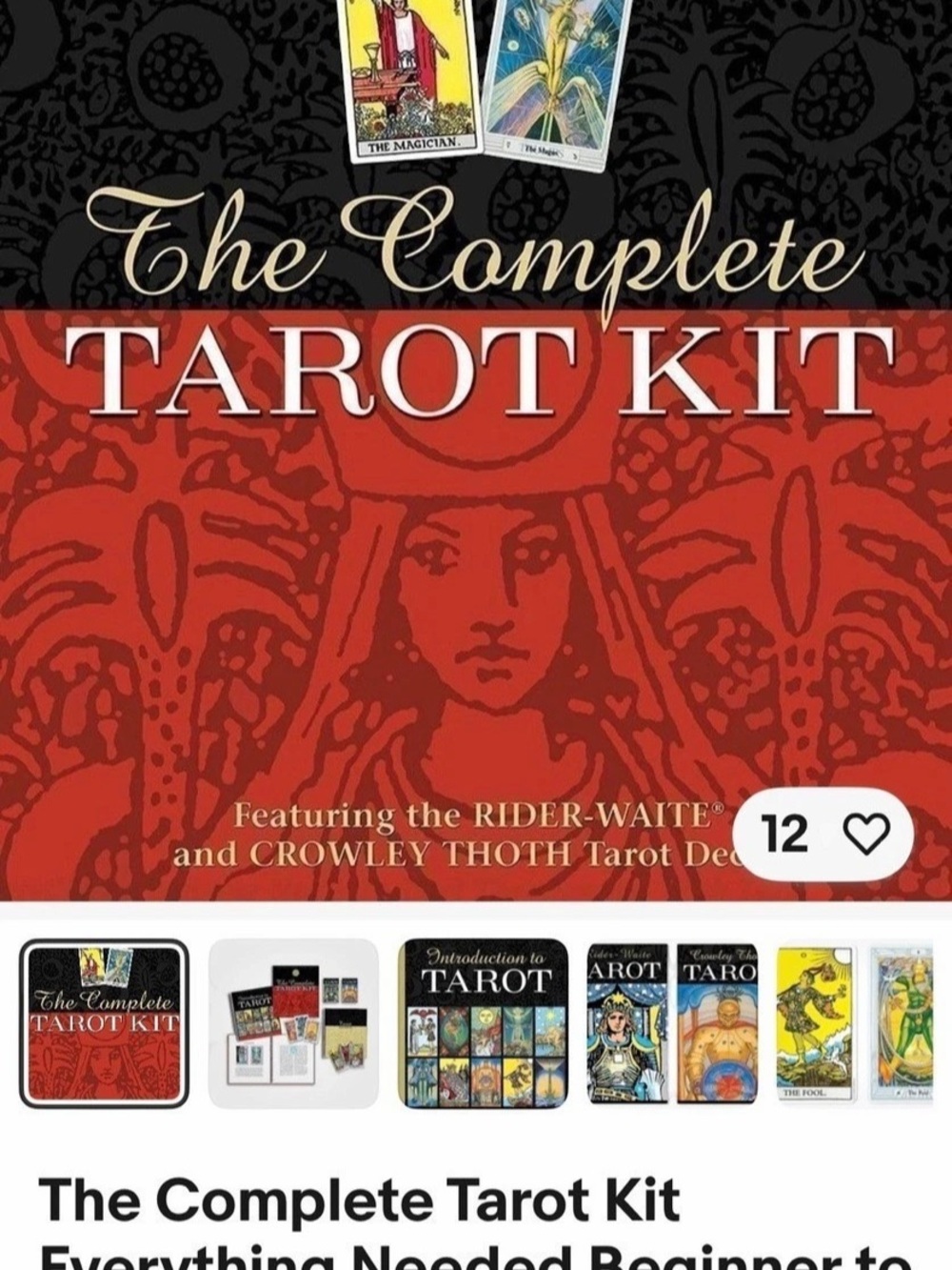 U.S. Games Systems The Complete Tarot Kit Tarot Card Game Set